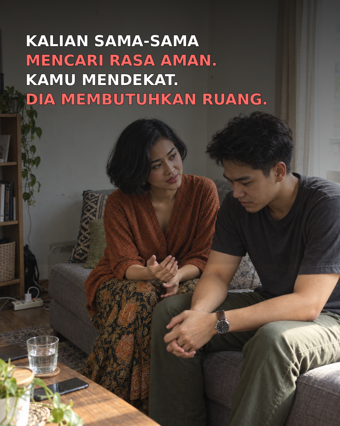 Dua cara berbeda untuk mencari rasa aman dalam hubungan